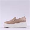 Marco Moreo Dublin Slip On Trim Wedge - Camel Suede